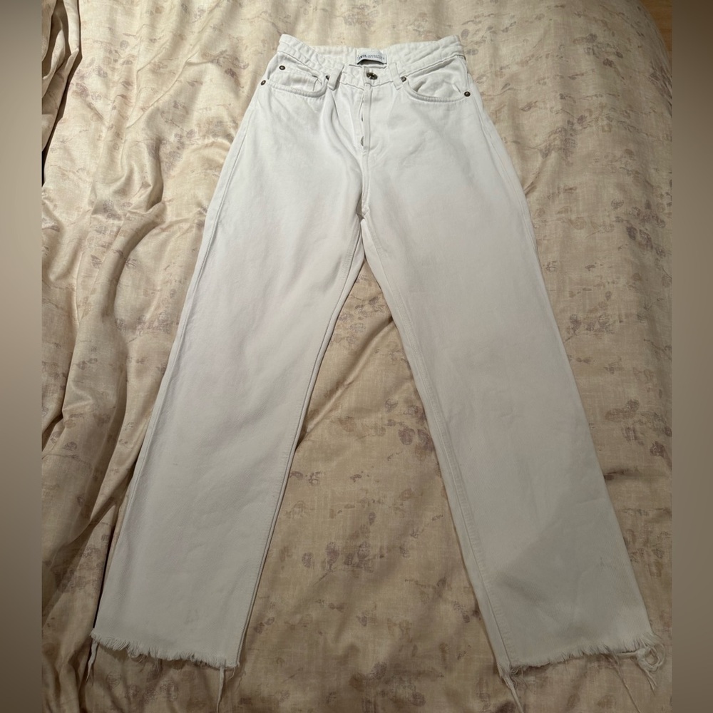 Zara White Jeans